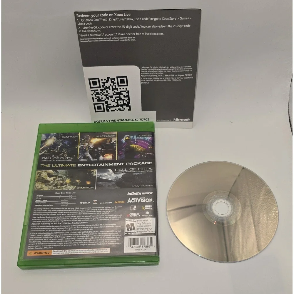 Call Of Duty: Infinite Warfare Legacy For Xbox One‎ - Microsoft UNTESTED -1730
